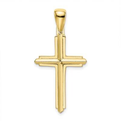 Cross Charm 10k Gold Polished 10K8501, MPN: 10K8501,