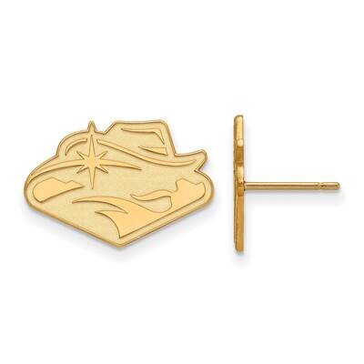 University of Nevada-Las Vegas Small Post Earrings Gold-plated Sterling Silver GP016UNL, MPN: GP016…