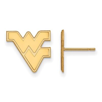 West Virginia University Small Post Earring Gold-plated Silver GP009WVU, MPN: GP009WVU, 886774910413