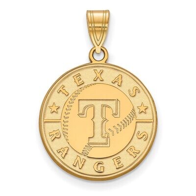 Texas Rangers Large Pendant 10k Yellow Gold 1Y003RAN, MPN: 1Y003RAN, 886774799698