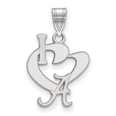 University of Alabama Large I love Logo Sterling Silver SS020UAL, MPN: SS020UAL, 886774702902