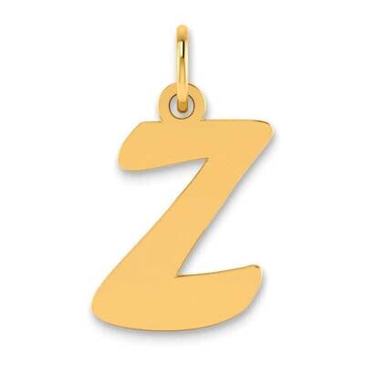Script Letter Z Initial Pendant 14k Gold Polished YC1438Z, MPN: YC1438Z, 196904077443
