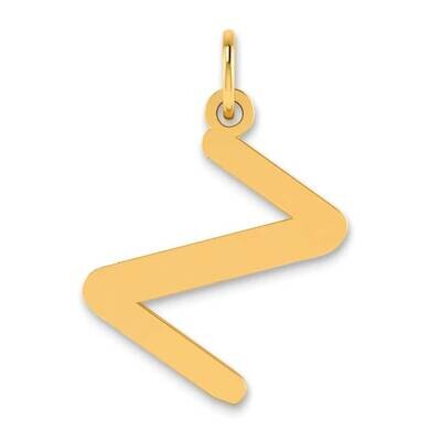 Bubble Letter Z Initial Pendant 14k Gold Polished YC1441Z, MPN: YC1441Z, 196904077566