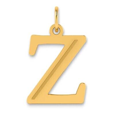 Letter Z Initial Pendant 14k Gold Polished Etched YC1437Z, MPN: YC1437Z, 196904081198