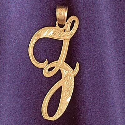 Dazzlers Jewelry Initial Z Pendant Necklace Charm Bracelet in Yellow, White or Rose Gold 9566z, MPN…