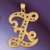 Dazzlers Jewelry Initial Z Pendant Necklace Charm Bracelet in Yellow, White or Rose Gold 9563z, MPN…