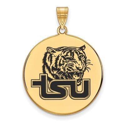 Tennessee State University XLarge Enamel Disc Pendant Gold-plated Silver GP003TES, MPN: GP003TES, 8…
