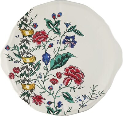Gien Dominote Hand Painted Cake Platter 1846BPGA26, MPN: 1846BPGA26, 3660838022482