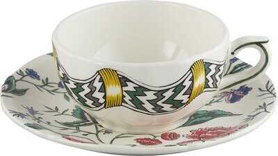 Gien Dominote Hand Painted Tea Cup &amp; Saucer 1846PTHE26, MPN: 1846PTHE26, 3660838022611