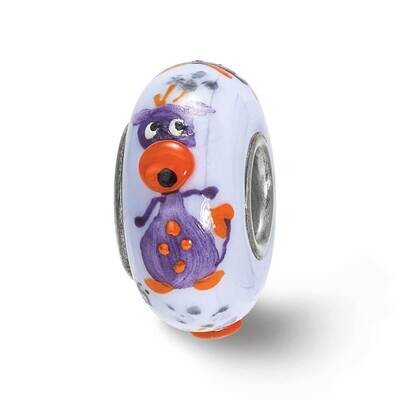 Dragon, Purple Glass Bead Sterling Silver Hand Painted QRS4007, MPN: QRS4007, 19727661326