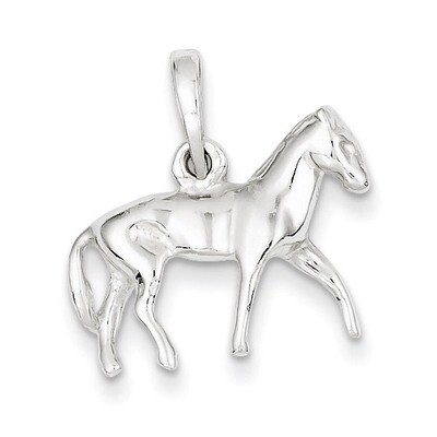 Horse Pendant Sterling Silver Polished QC7840, MPN: QC7840, 883957545011
