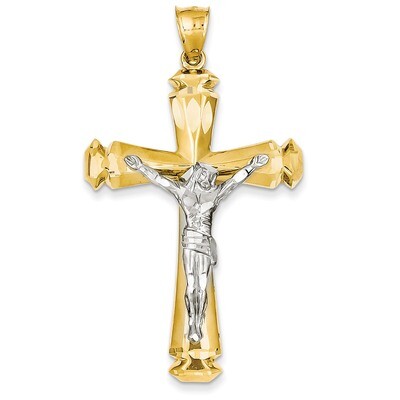 Crucifix Pendant 14k Two-Tone Gold D1678, MPN: D1678, 752908161474