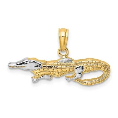 2-D Alligator Charm 14k Two-tone Gold K8966, MPN: K8966, 637218021185