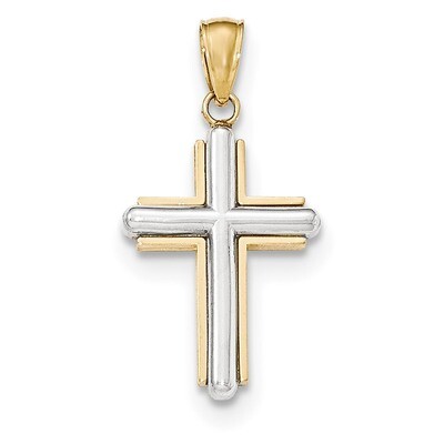 Cross Pendant 14k Two-Tone Gold K5489, MPN: K5489, 637218036172