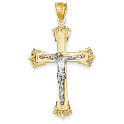 Crucifix Pendant 14k Two-Tone Gold C3922, MPN: C3922, 883957477985
