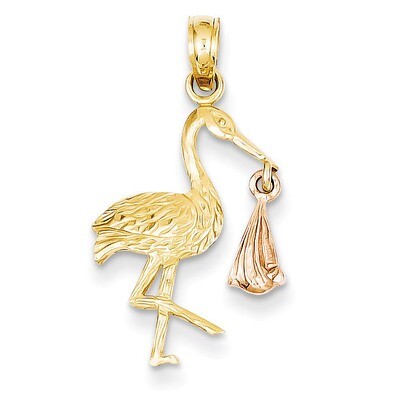 Stork Pendant 14k Two-Tone Gold K1331, MPN: K1331, 637218044634