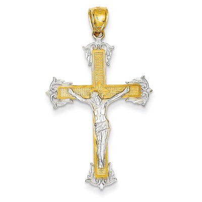 Crucifix Pendant 14k Two-Tone Gold C4519, MPN: C4519, 886774618289
