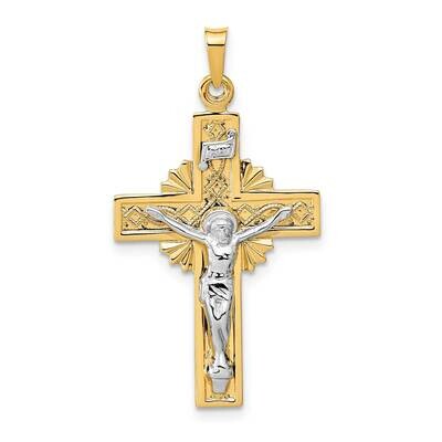 Inri Crucifix Pendant 14k Two-Tone Gold XR738, MPN: XR738, 191101488344