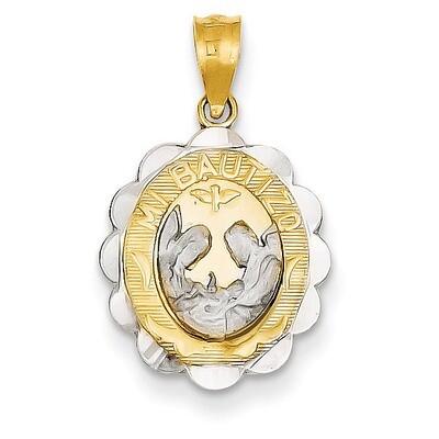 Baptism Pendant 14k Two-Tone Gold K5084, MPN: K5084, 886774618739