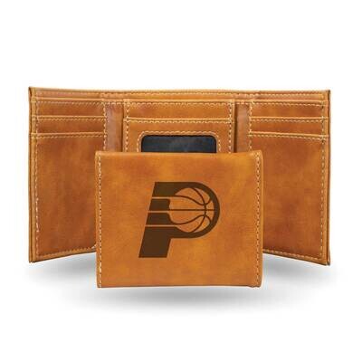 NBA Indiana Pacers Brown Faux Leather Trifold Wallet GC7707, MPN: GC7707, 767345899170