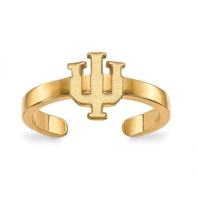 Indiana University Toe Ring Gold-plated Silver GP029IU, MPN: GP029IU, 886774932576