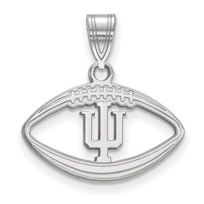 Indiana University Pendant in Football Sterling Silver SS018IU, MPN: SS018IU, 886774685748