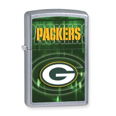 Zippo Green Bay Packers High Polish Chrome Lighter GL6568, MPN: GL6568, 191693108958