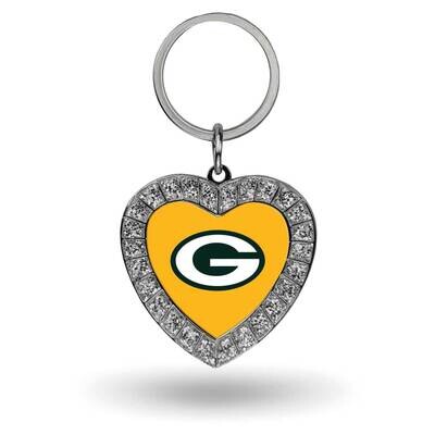 NFL Green Bay Packers Rhinestone Heart Key Chain GC7941, MPN: GC7941, 94746936860