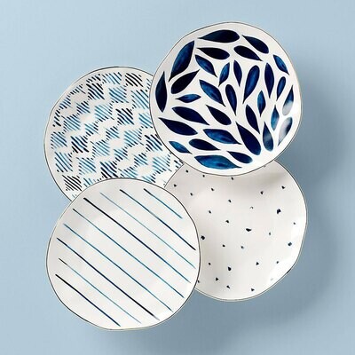 Lenox Blue Bay Dessert Plates Set of 4 890197, MPN: 890197, 882864856500