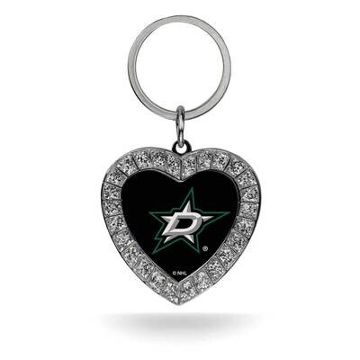 NHL Dallas Stars Rhinestone Heart Key Ring GC7971, MPN: GC7971, 94746940591
