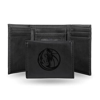 NBA Dallas Mavericks Black Faux Leather Trifold Wallet GC7696, MPN: GC7696, 767345899125