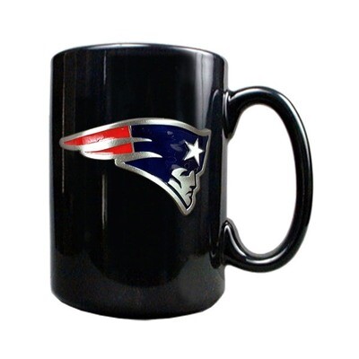 New England Patriots 15oz Black Ceramic Mug GC150, MPN: GC150, 89006703948