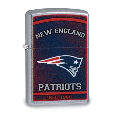Zippo New England Patriots High Polish Chrome Lighter GL6575, MPN: GL6575, 191693109047