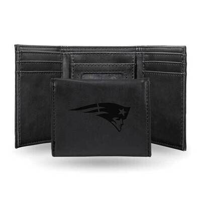 NFL New England Patriots Black Faux Leather Trifold Wallet GC7784, MPN: GC7784, 767345899545