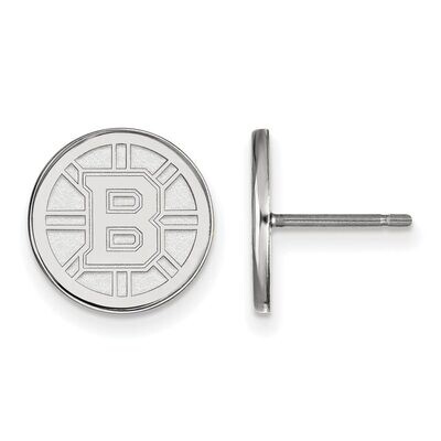 Boston Bruins Small Post Earring 14k White Gold 4W009BRI, MPN: 4W009BRI, 886774836362
