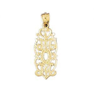 Dazzlers Jewelry Mom Pendant Necklace Charm Bracelet in Yellow, White or Rose Gold 9838, MPN: DZ-98…