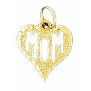 Dazzlers Jewelry Mom Pendant Necklace Charm Bracelet in Yellow, White or Rose Gold 9760, MPN: DZ-97…
