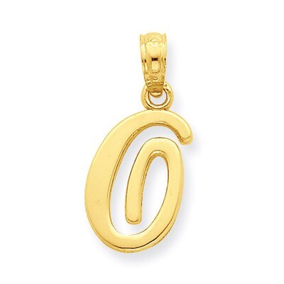 O Script Initial Pendant 14k Gold YC993O, MPN: YC993O, 637218007127
