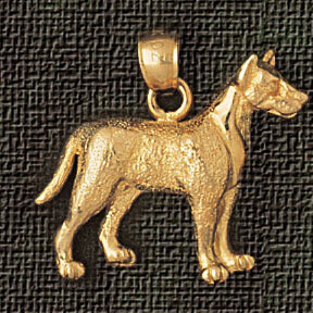 Dazzlers Jewelry Chihuaha Dog Pendant Necklace Charm Bracelet in Yellow, White or Rose Gold 2152, M…