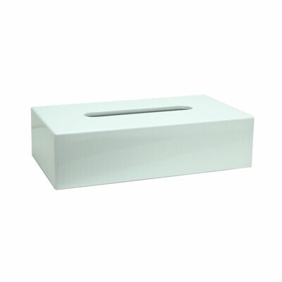 Addison Ross Tissue Box 10x4 White Lacquer TB2503, MPN: TB2503, UPC/EAN: 5024043196525