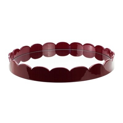 Addison Ross 16 x 16 Inch Round Mirror Cherry Lacquer MR1502, MPN: MR1502, UPC/EAN: 5024043196808
