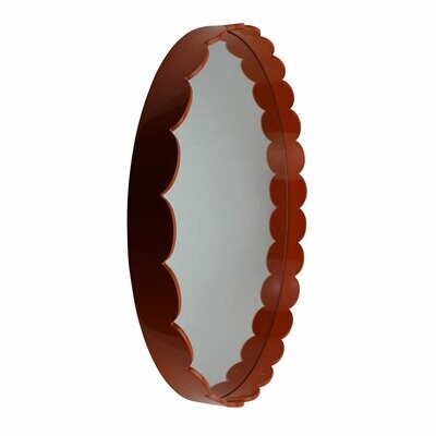 Addison Ross 20 x 20 Inch Round Mirror Orange Lacquer MR1002, MPN: MR1002, UPC/EAN: 5024043196778