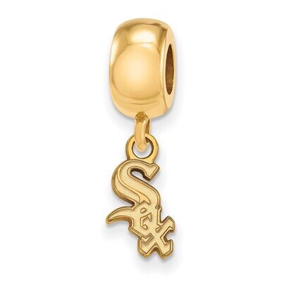 Chicago White Sox Bead Charm x-Small Dangle Gold-plated Silver GP012WHI, MPN: GP012WHI, 886774915340