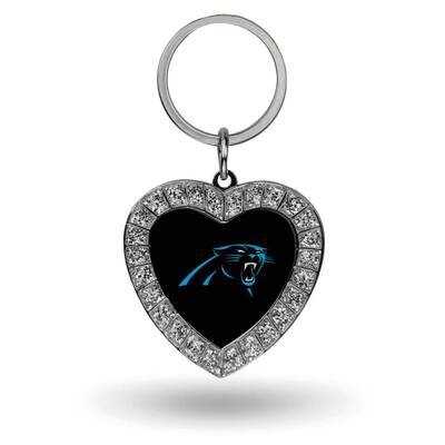 NFL Carolina Panthers Rhinestone Heart Key Ring GC7934, MPN: GC7934, 94746940256