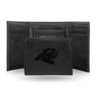 NFL Carolina Panthers Black Faux Leather Trifold Wallet GC7752, MPN: GC7752, 767345899439