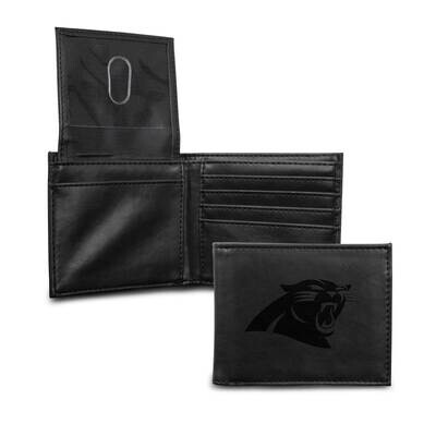 NFL Carolina Panthers Black Faux Leather Bi-fold Wallet GC7260, MPN: GC7260, 767345880543
