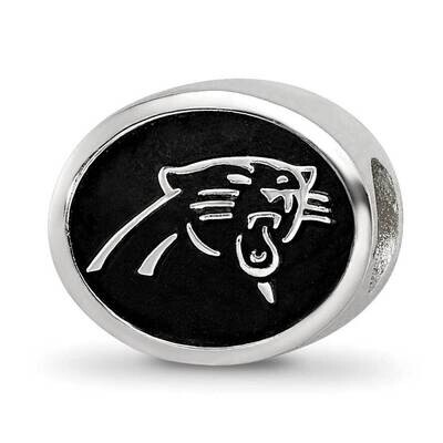 Enameled Carolina Panthers NFL Bead Sterling Silver QRS3046, MPN: QRS3046, 191101787287