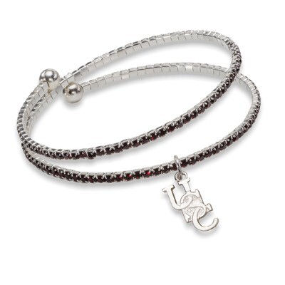 University of South Carolina Amped Logo Crystal Bracelet USO077BR-CR