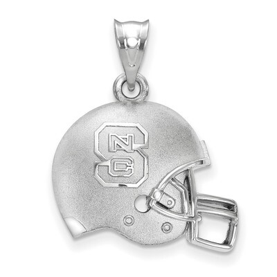 North Carolina State U 3D Football helmet with logo Bead Sterling Silver SS505NCS, MPN: SS505NCS, 8…