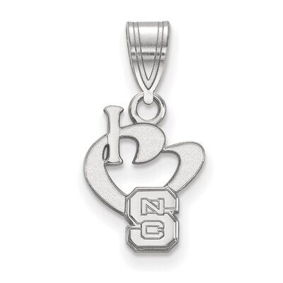 North Carolina State University Small I love Logo Sterling Silver SS019NCS, MPN: SS019NCS, 88677469…